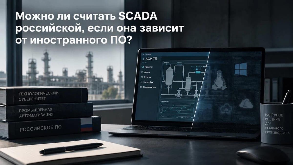 Можно ли считать SCADA российской, если она зависит от иностранного ПО?