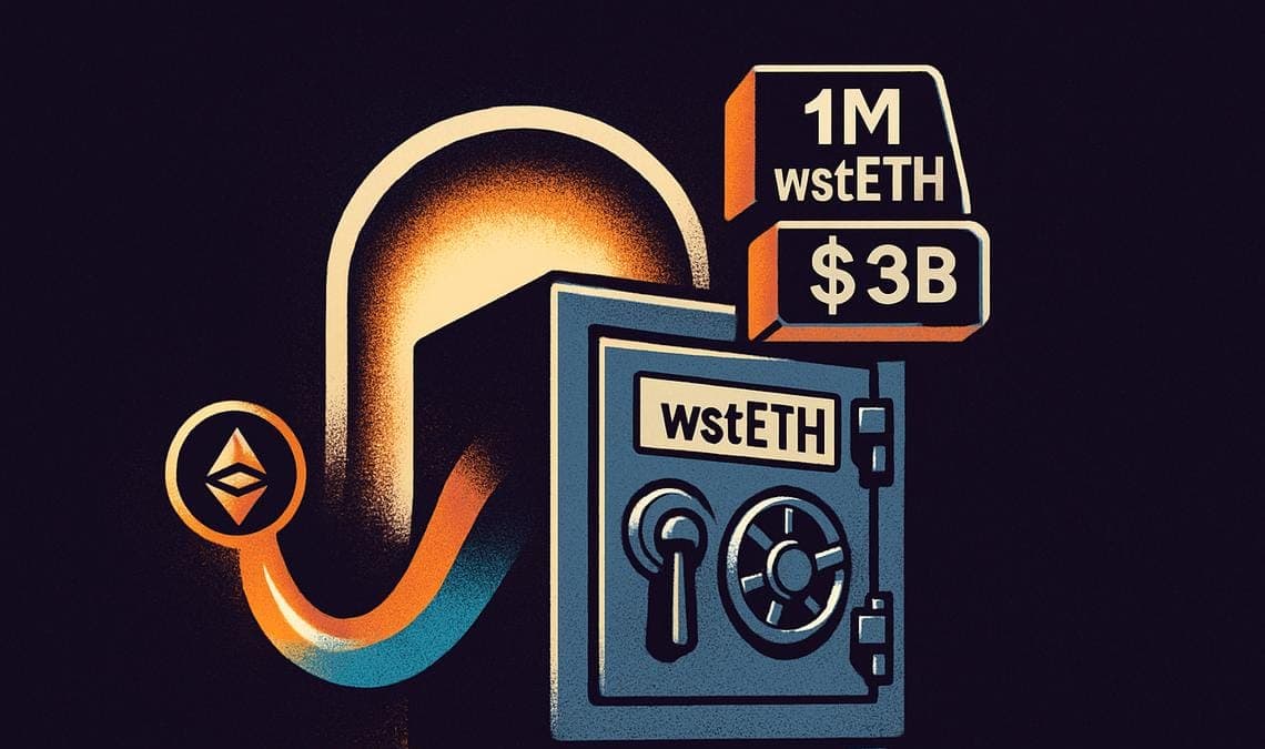Crescita staking Ethereum: wstETH raddoppia e supera 1 milione su SparkFinance