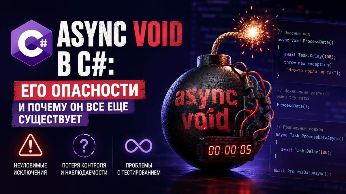 Async void в C#: Его опасности и почему он все еще существует