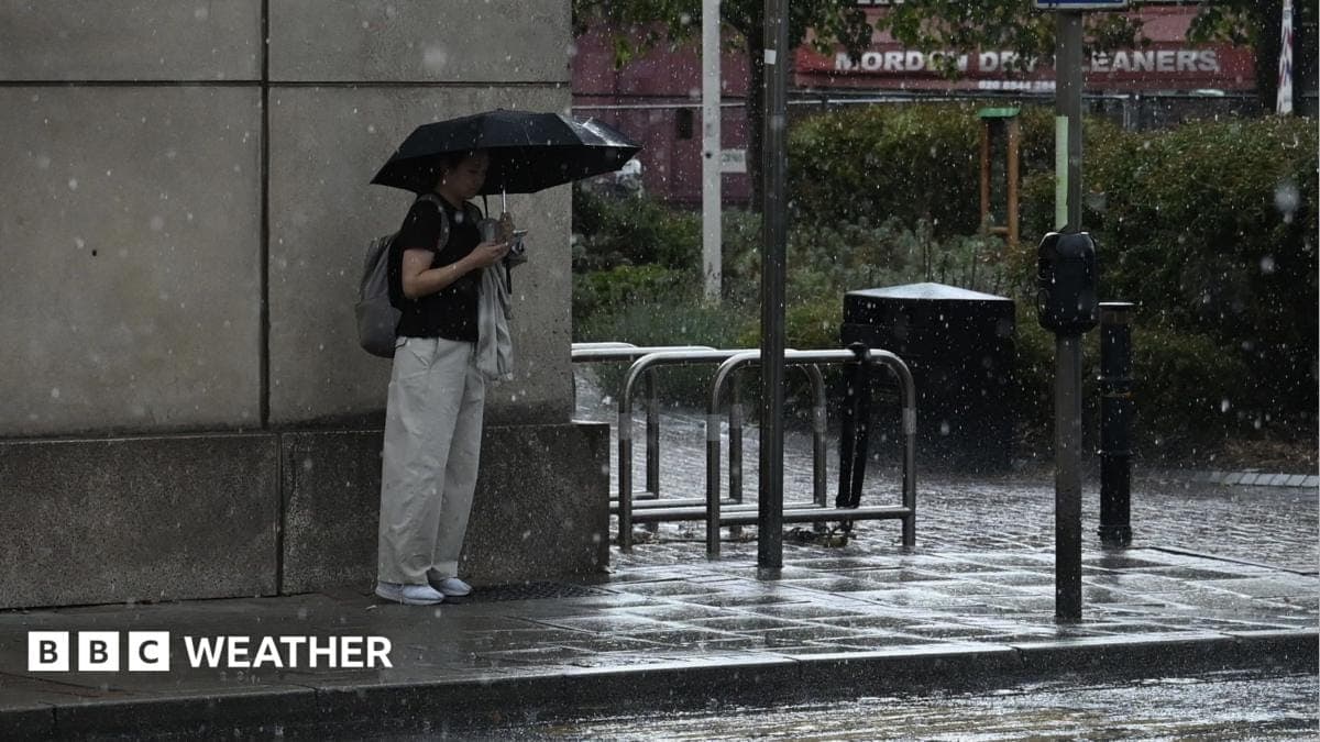 Cooler temperatures with wet and windy weather forecast for UK this week