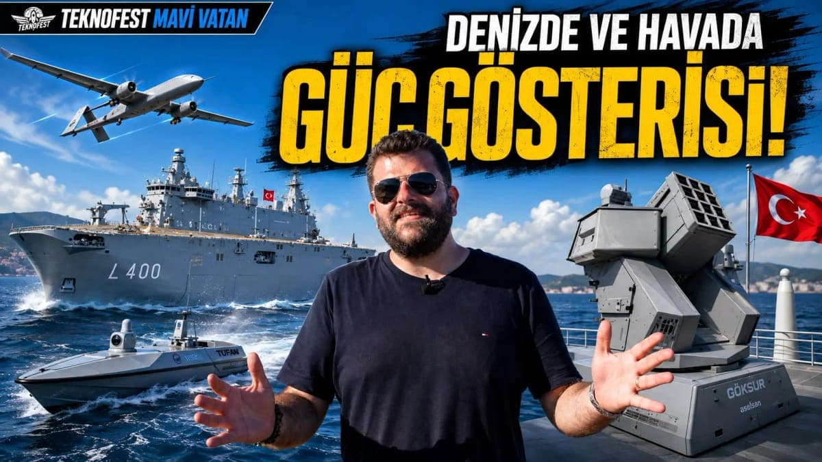 TCG Anadolu’dan TUFAN’a! TEKNOFEST Mavi Vatan’da Güç Gösterisi