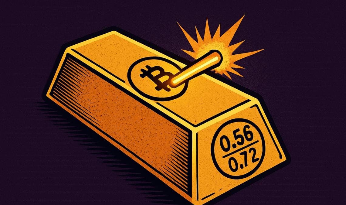 Correlazione Bitcoin oro al record storico: 0,56, mai così alta dal 2017