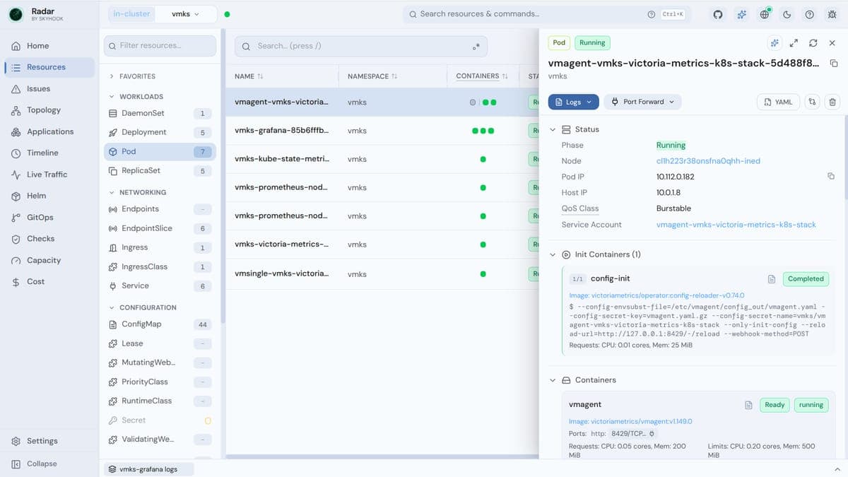 Radar: Kubernetes UI, которого не хватало