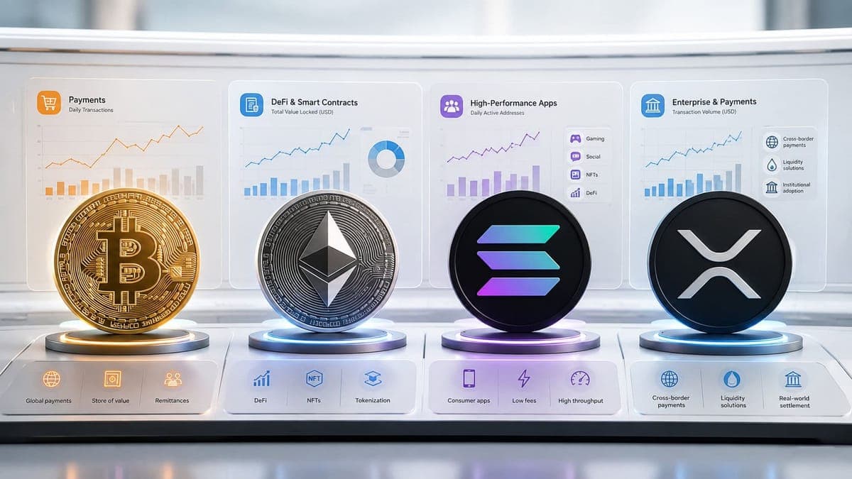 Bitcoin, Ethereum, Solana oder XRP: Welche Blockchain wird wirklich genutzt?