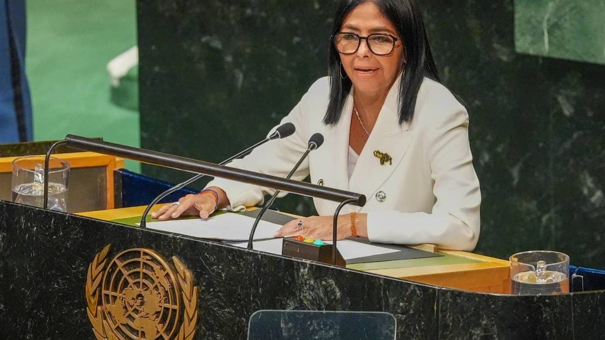Delcy Rodríguez en la ONU: "en Venezuela habrá elecciones, pero una elección debe ser una solución no un generador de conflictos irreconciliables"