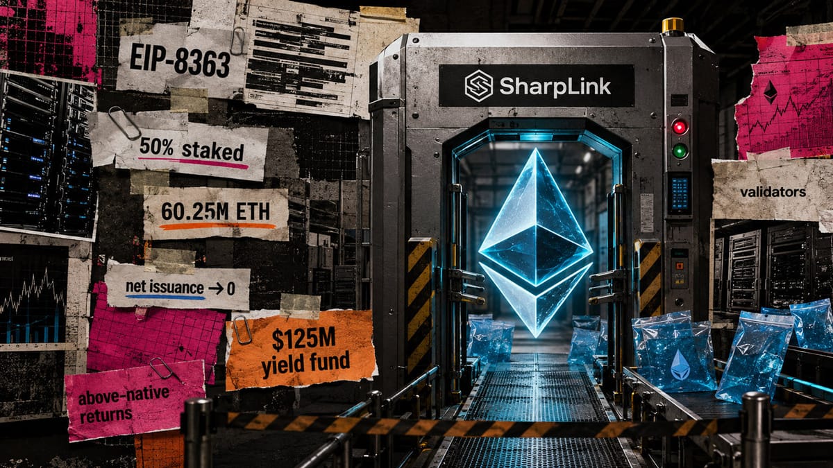 A proposed Ethereum upgrade threatens to kill native yield and force SharpLink’s $125M treasury into high-risk DeFi