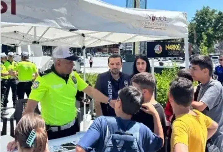 Niğde’de öğrencilere trafik kuralları anlatıldı