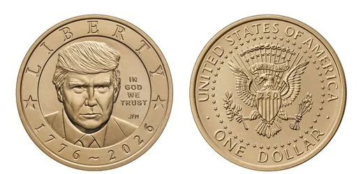 Donald Trump erhält Goldmünze mit seinem Konterfei