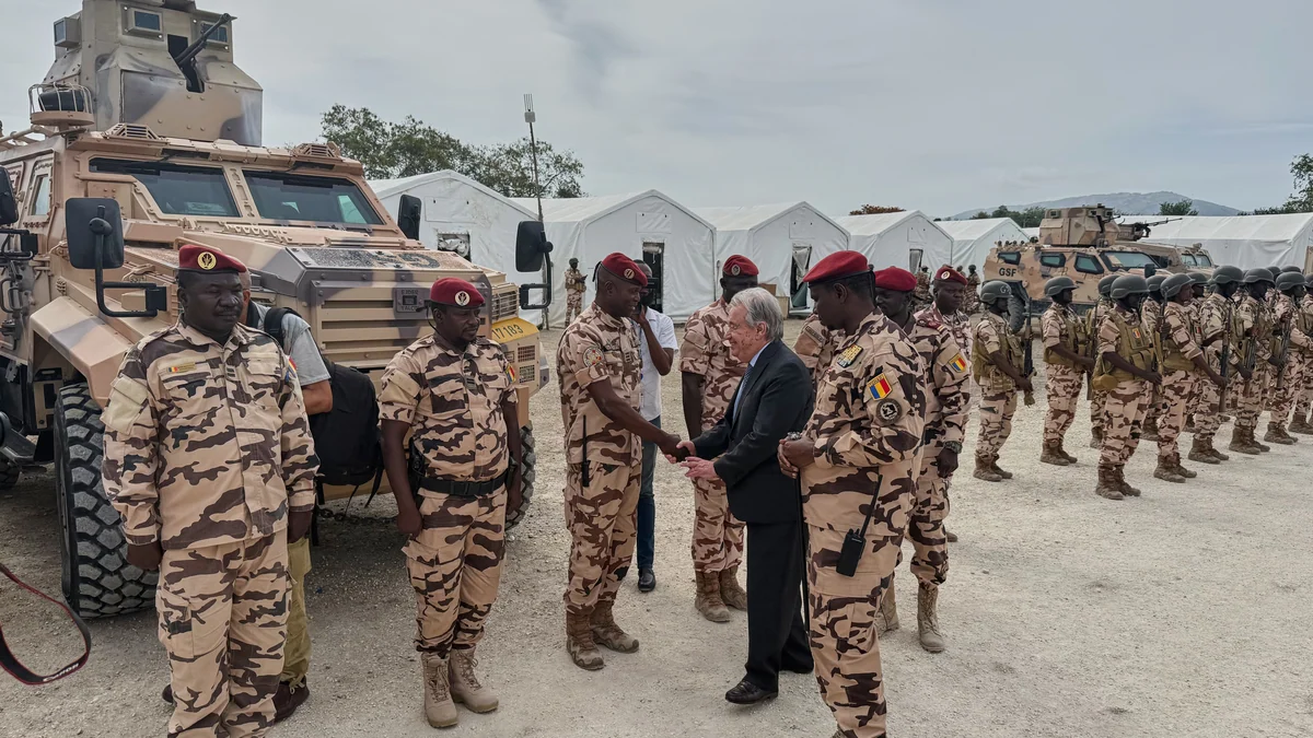 UN chief visits Haiti, where a new 'gang-suppression force' will be deployed