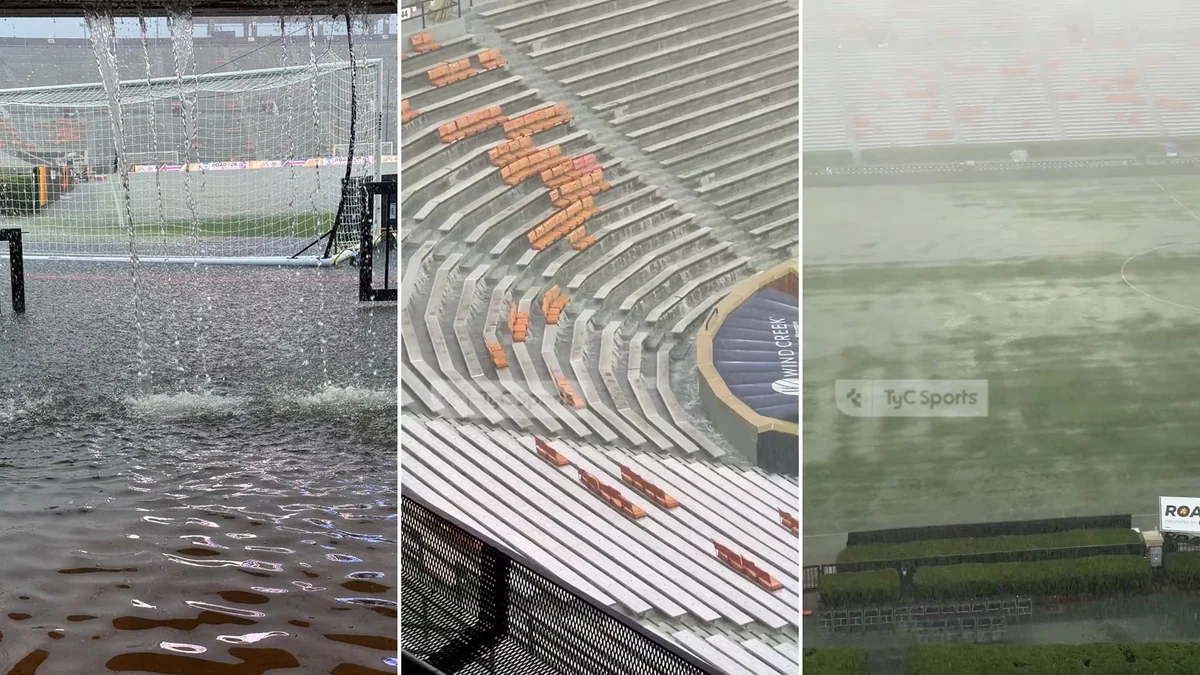 Los impactantes videos de la tormenta en Alabama que puso en riesgo el partido entre Argentina e Islandia