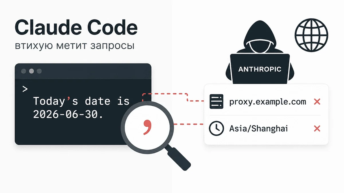 Claude Code втихую метит запросы. Так Anthropic ищет тех, кто учит на нём свои модели