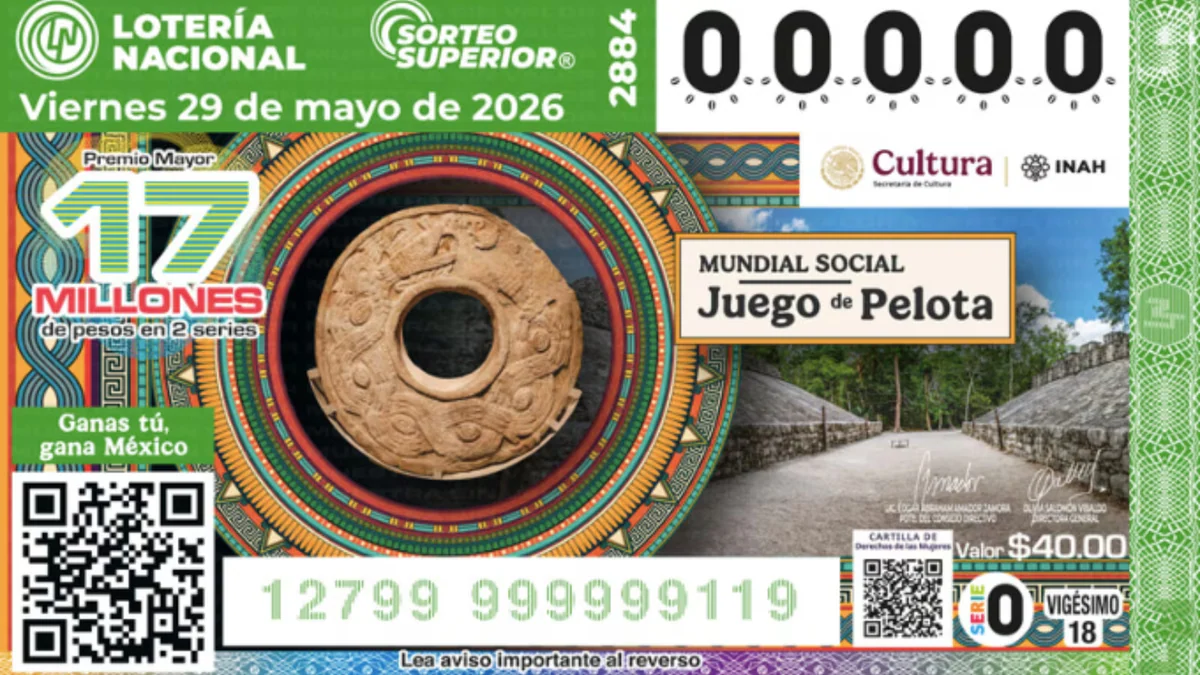 Sorteo Superior 2884: Resultados viernes 29 de mayo del 2026 de la Lotería Nacional