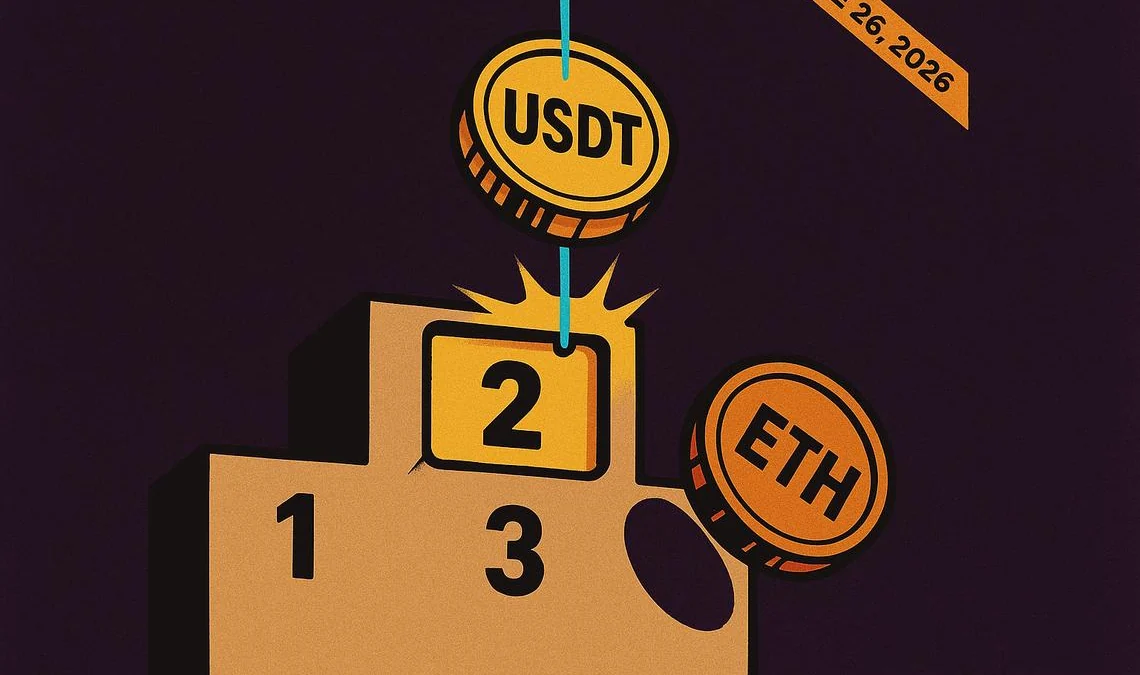 Tether supera Ethereum a 186 miliardi di dollari: è fuga dalla volatilità?