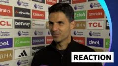 We played some of our best football of season in first half - Arteta