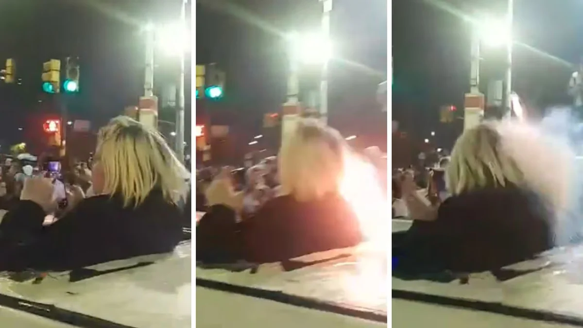 El video de la agresión que sufrió una ex Gran Hermano: le tiraron una cañita voladora en la cara y busca justicia