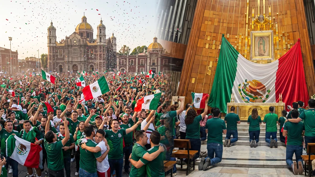Aficionados de la Selección Mexicana analiza festejar en la Basílica de Guadalupe si el Tri gana el México vs Inglaterra