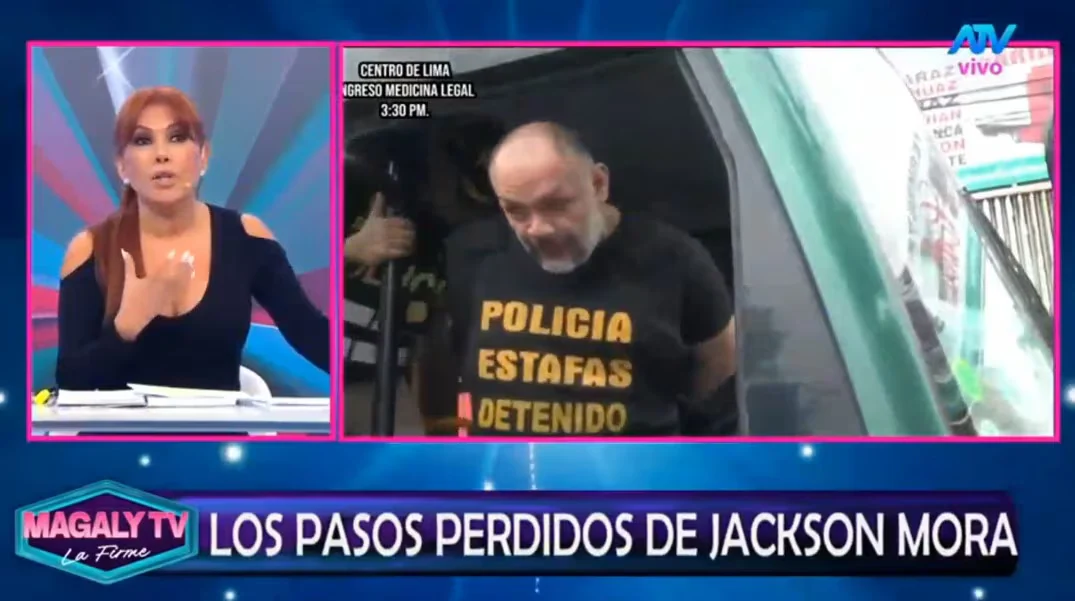 Magaly Medina cuestiona exposición de Jackson Mora tras su detención: “Es un exhibicionismo y un show circense”