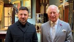 Zelensky thanks UK for 'ironclad' support after meeting King