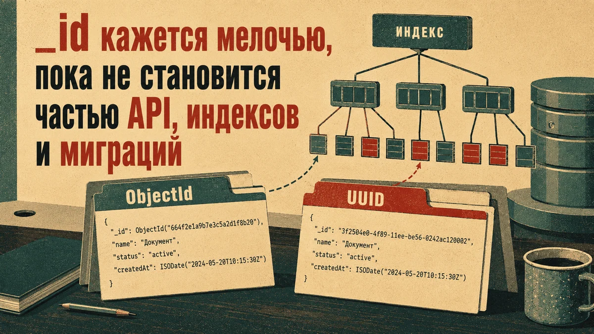 ObjectId против UUID: как выбор _id в MongoDB влияет на API, индексы и миграции