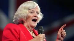 Former Tory minister Ann Widdecombe dies at 78