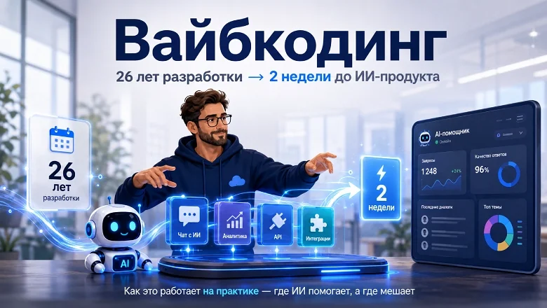 Я попробовал вайбкодинг после 26 лет разработки. Через 2 недели у меня был ИИ-продукт