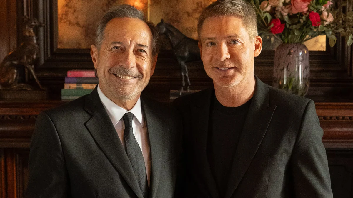 Guillermo Francella y Adrián Suar presentaron Un funeral y medio, la película que los junta por primera vez