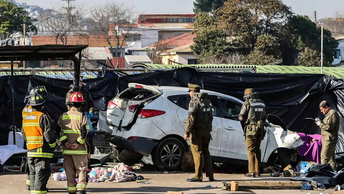 Así fue el fatal atropello en una feria en Chile que dejó seis muertos