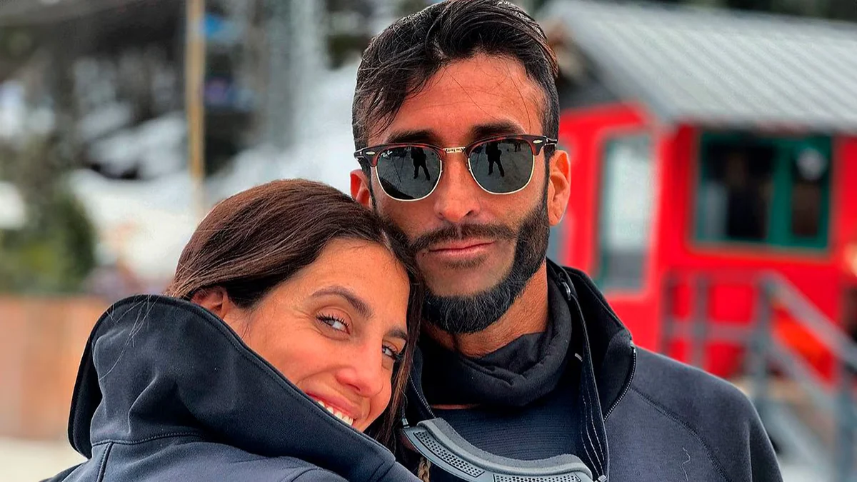 Las vacaciones de Cinthia Fernández y Roberto Castillo en Bariloche: día de ski, cabaña y romance en la nieve