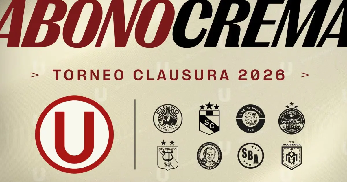 Abono Crema para el Torneo Clausura 2026: precios y dónde comprar para los partidos de local de Universitario