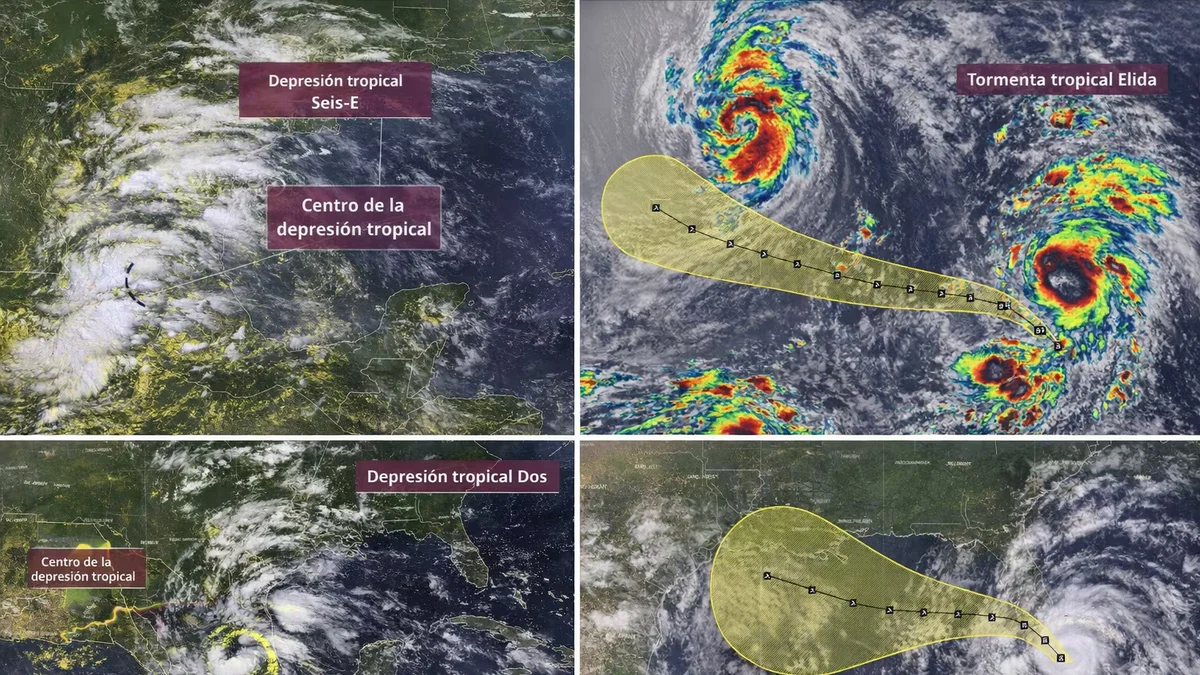 Depresión tropical Seis-E y tormenta tropical Elida se mantienen bajo vigilancia, reporta el Servicio Meteorológico Nacional