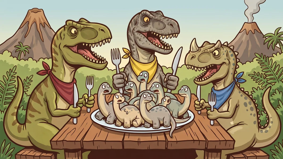 Un estudio reveló por qué las crías de los dinosaurios gigantes eran el alimento principal de los grandes depredadores