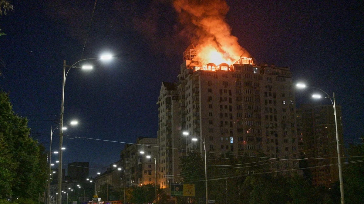 Ukraine meldet massive russische Luftangriffe