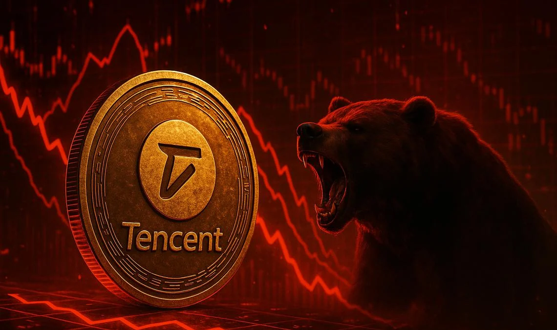 Azioni Tencent a $55: serve +20% per la EMA200, ribasso su ogni timeframe