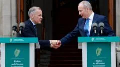 Canadian Prime Minister Mark Carney 'back home' on two-day visit to Ireland