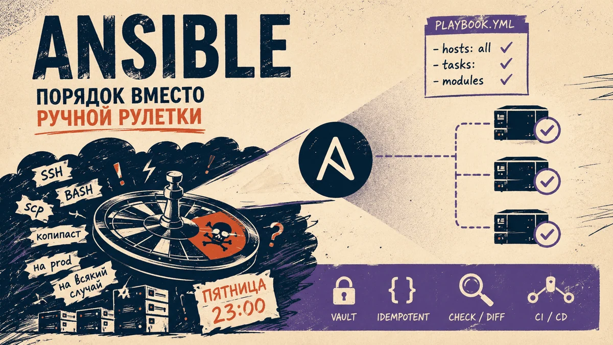 Основы Ansible — как автоматизировать конфигурации и деплой