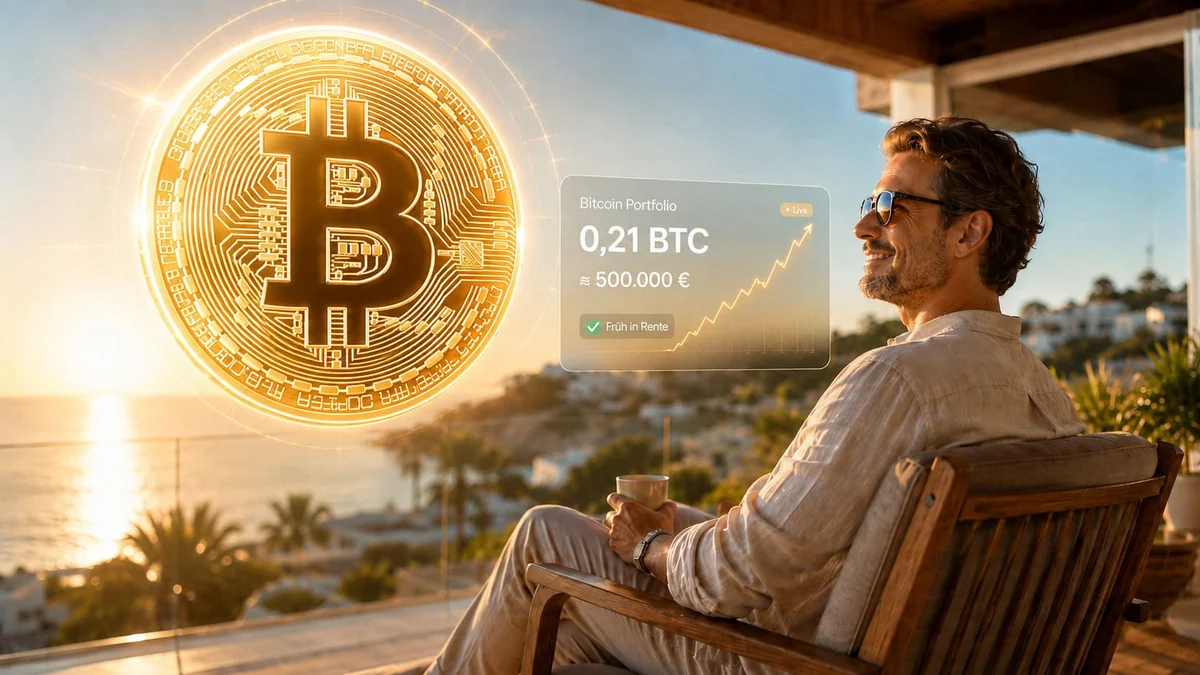 Mit Bitcoin früher in die Rente? Deshalb könnten 0,21 BTC reichen