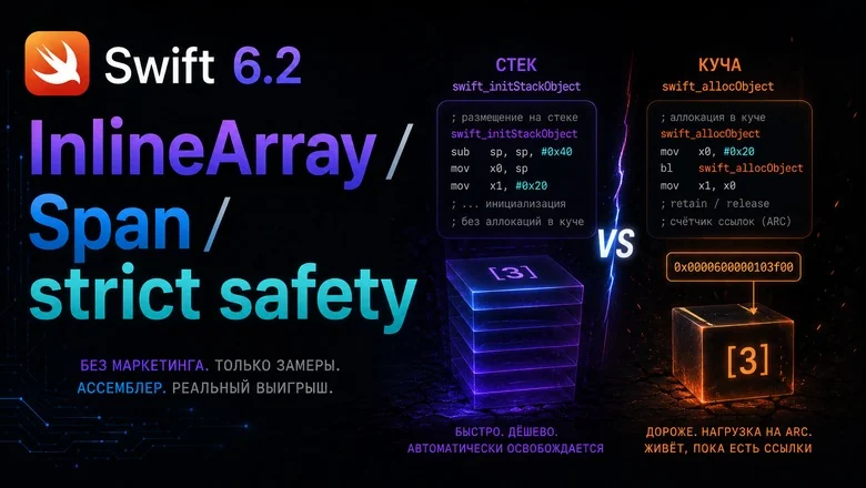 Swift 6.2 против вашего оптимизатора: разбираемся с InlineArray, Span и strict memory safety на замерах