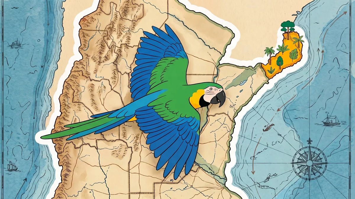 La guacamaya de alas azules vuelve a Misiones tras desaparecer de la naturaleza durante décadas