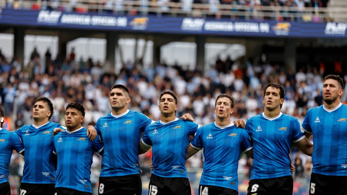 El simbólico homenaje de Los Pumas a los campeones del Mundial 86 durante el partido contra Inglaterra por el Nations Championship