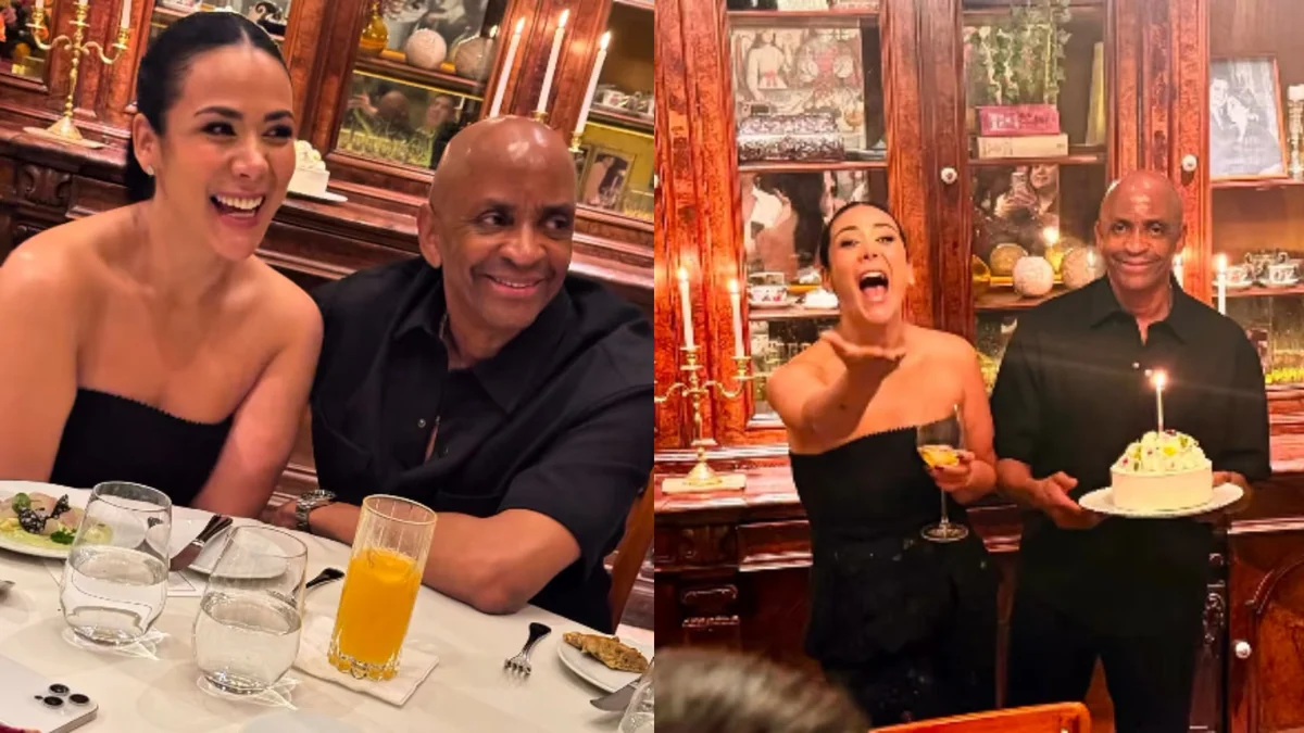 Sergio George pasa cumpleaños con Magdyel Ugaz y generan especulaciones: le carga la torta y le dedica romántica canción