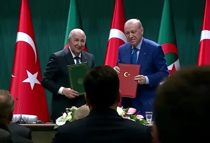 SON DAKİKA HABERİ: Cezayir Cumhurbaşkanı Ankara'da! İki ülke arasında 8 işbirliği anlaşması imzalandı