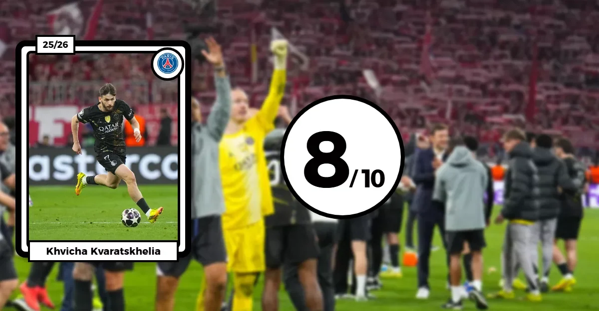 Les notes du PSG à Munich : le poison «Kvara», le roc Pacho, Zaïre-Emery surpuissant