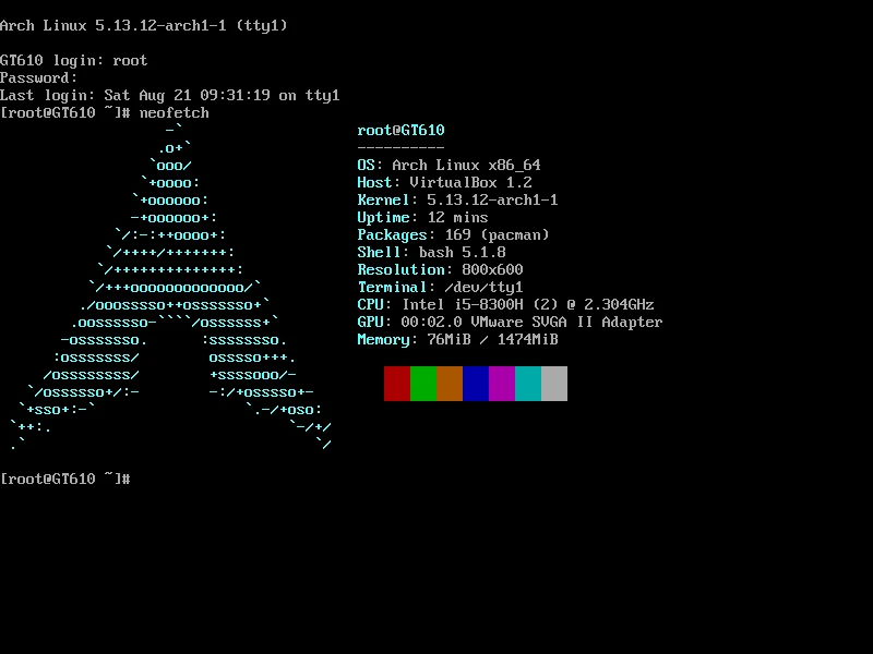 Установка и немного опыта использования Arch Linux