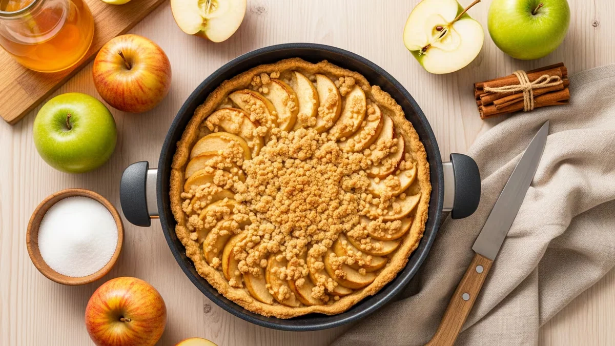 Tarta de manzana: así puedes preparar este postre sin horno