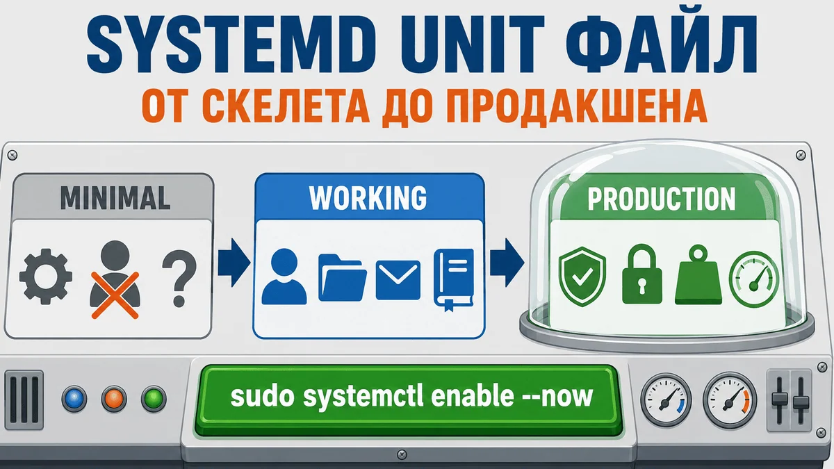 Свой systemd unit‑файл с нуля: от минимального скелета до production‑конфига