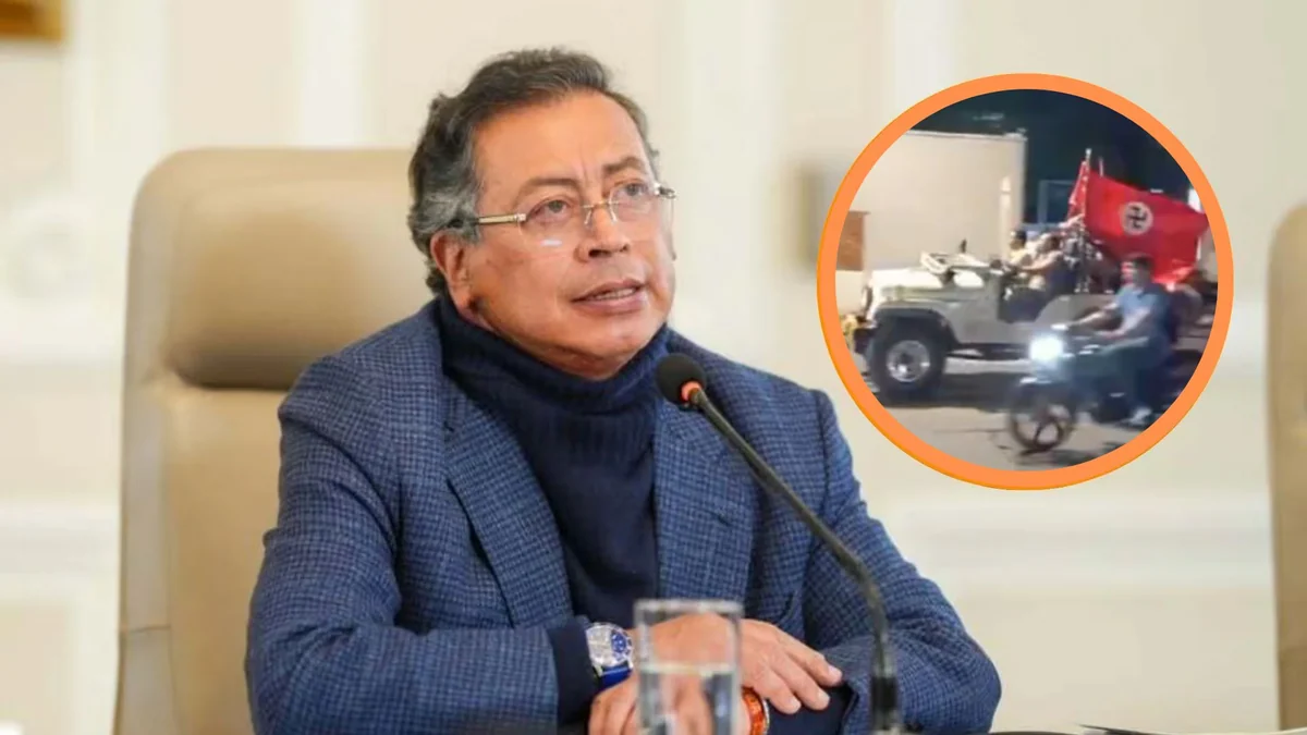 Gustavo Petro denunció caravana con símbolos nazis en Valledupar: “Lo que viene desde el 7 de agosto”