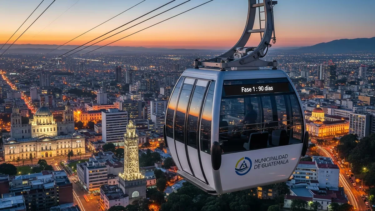 La Municipalidad de Guatemala prevé concluir en 90 días la primera fase del AeroMetro