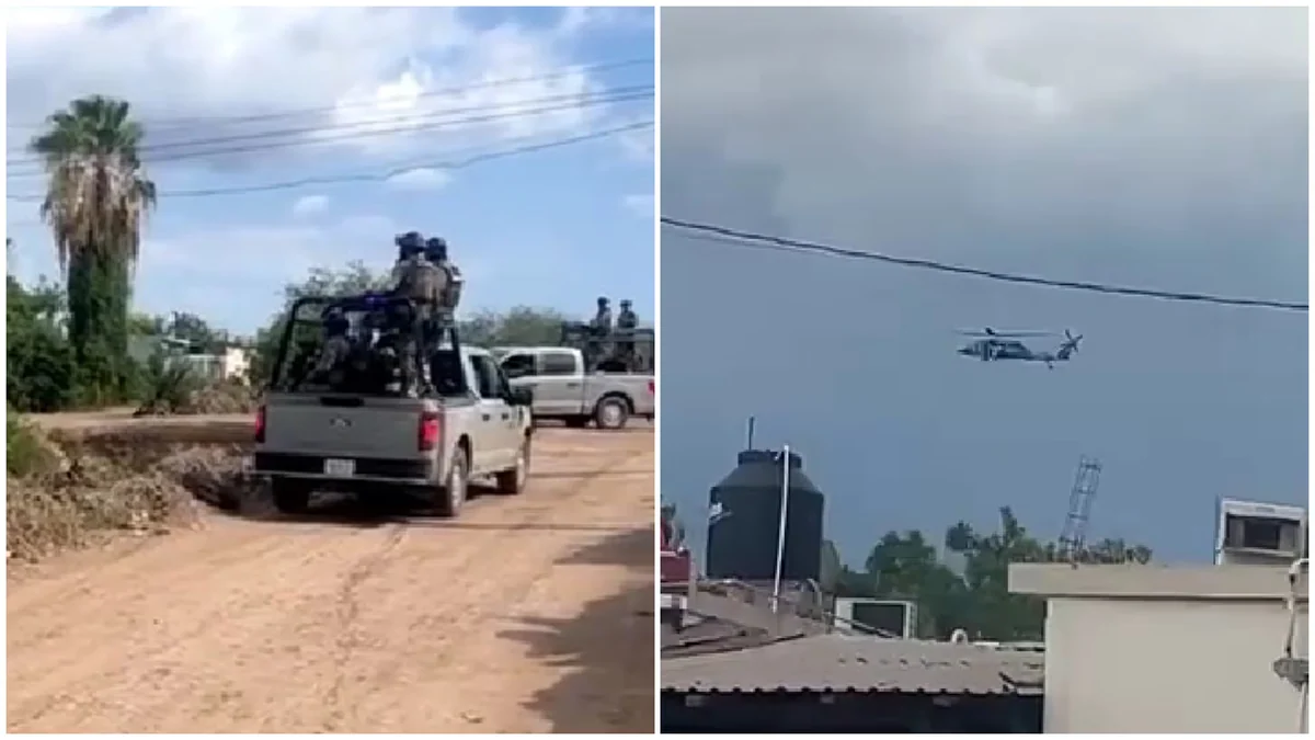 Se enfrentan fuerzas federales y civiles armados en Campo El Diez, Culiacán: autoridades piden no acercarse a la zona