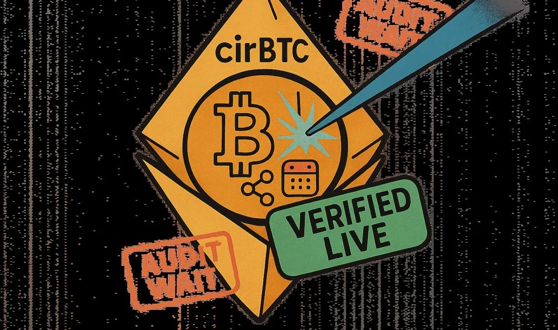 WBTC vale l’85%: Circle cirBTC Bitcoin Ethereum punta alle riserve in tempo reale