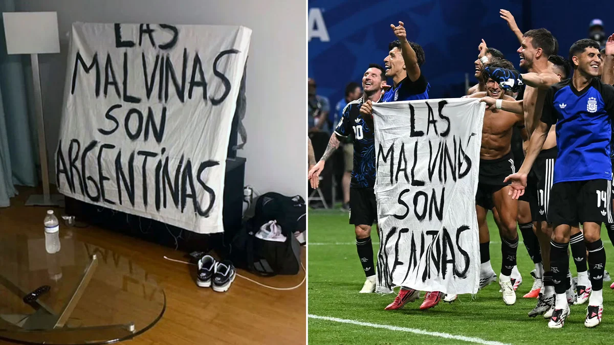 El testimonio del autor de la bandera de Malvinas y la historia de cómo la ingresó a la cancha